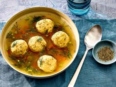 Matzo ball soup